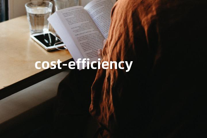 cost-efficiency单词图解，单词释义场景配图