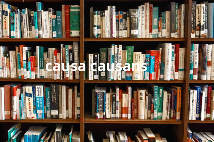 causa causans单词图解，单词释义场景配图