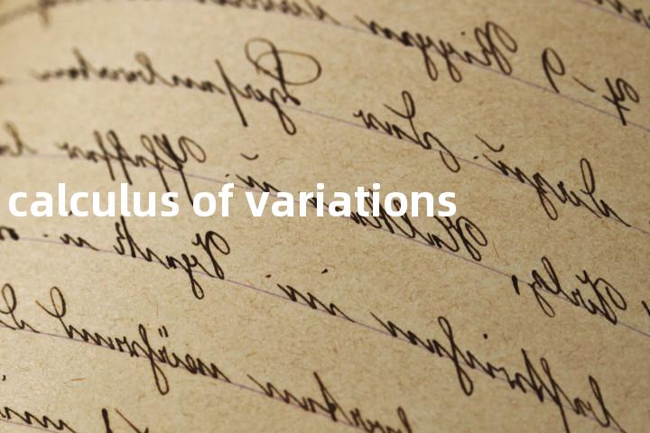 calculus of variations单词图解，单词释义场景配图