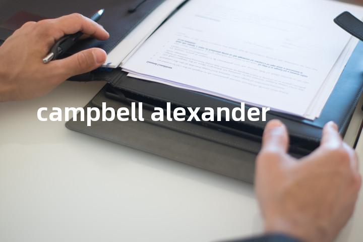 campbell alexander单词图解，单词释义场景配图