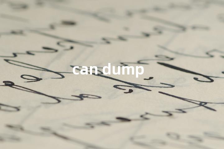 can dump单词图解，单词释义场景配图