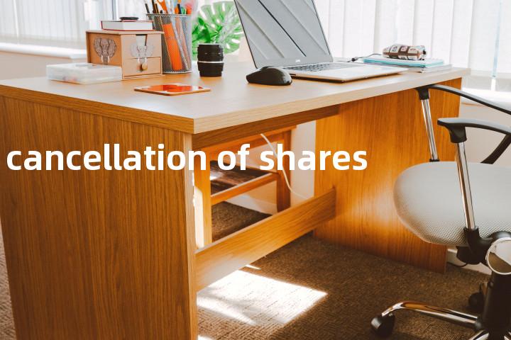 cancellation of shares单词图解，单词释义场景配图