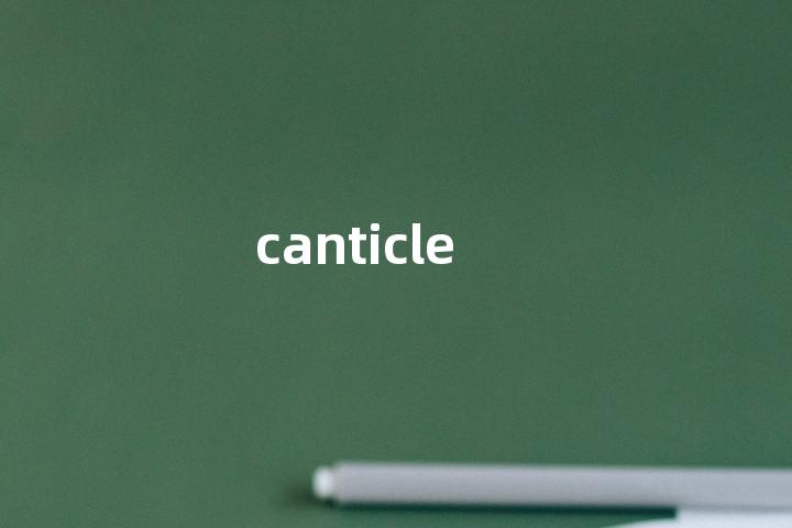 canticle