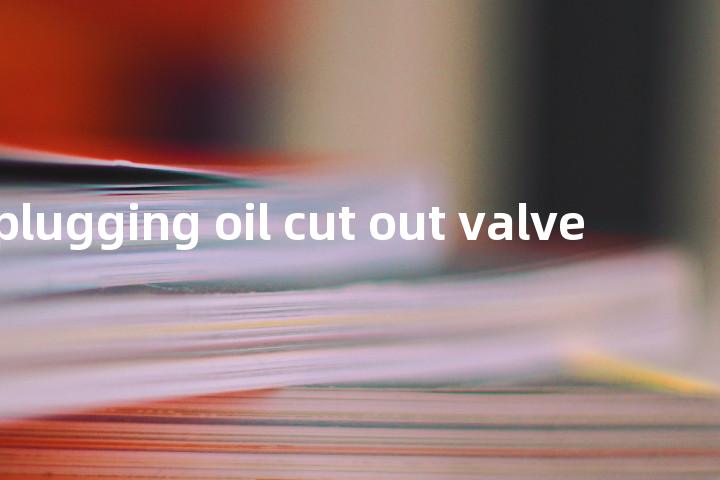 cap for plugging oil cut out valve单词图解，单词释义场景配图