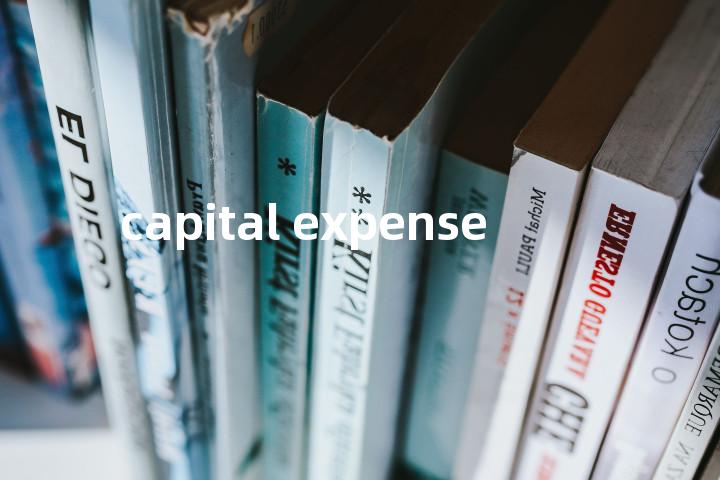 capital expense单词图解，单词释义场景配图