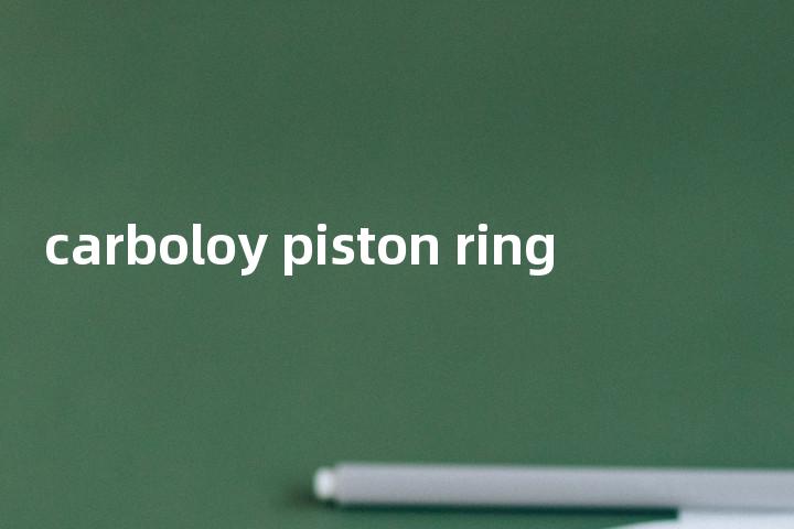 carboloy piston ring单词图解，单词释义场景配图