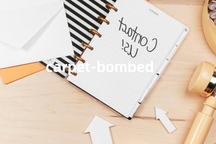 carpet-bombed单词图解，单词释义场景配图
