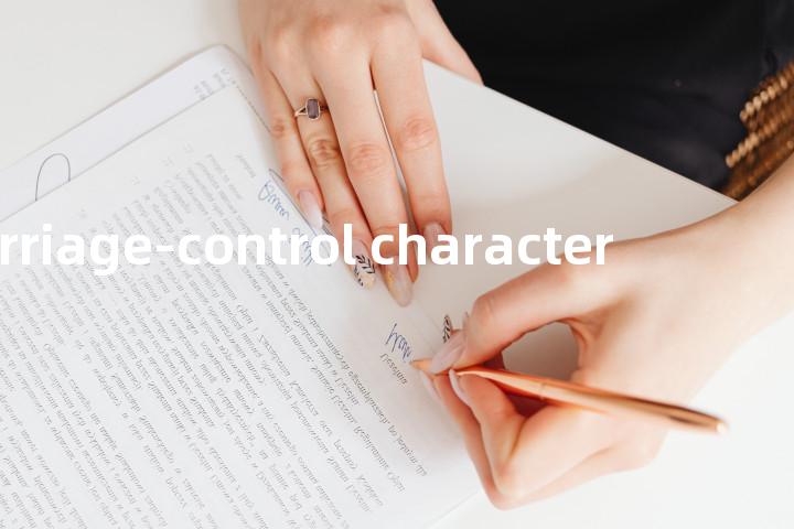 carriage-control character单词图解，单词释义场景配图