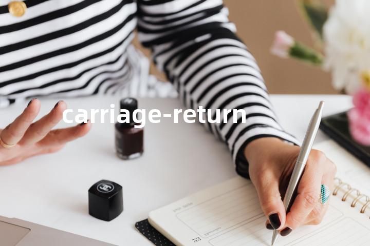 carriage-return单词图解，单词释义场景配图