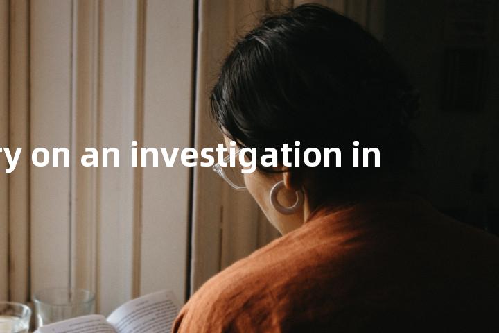 carry on an investigation in单词图解，单词释义场景配图