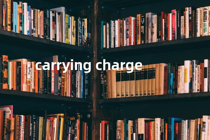 carrying charge单词图解，单词释义场景配图