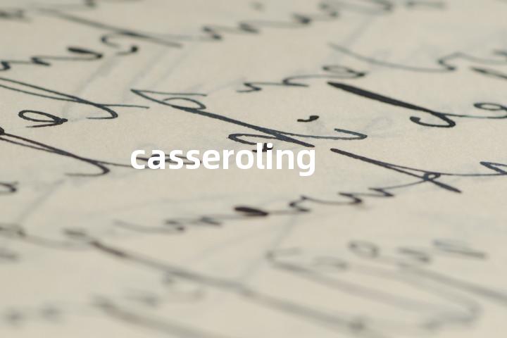 casseroling单词图解，单词释义场景配图