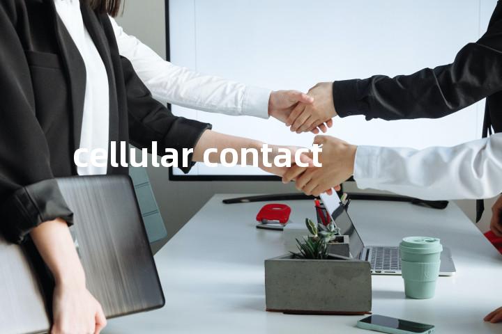 cellular contact单词图解，单词释义场景配图