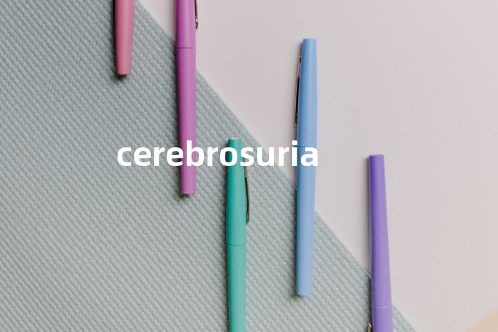 cerebrosuria单词图解，单词释义场景配图