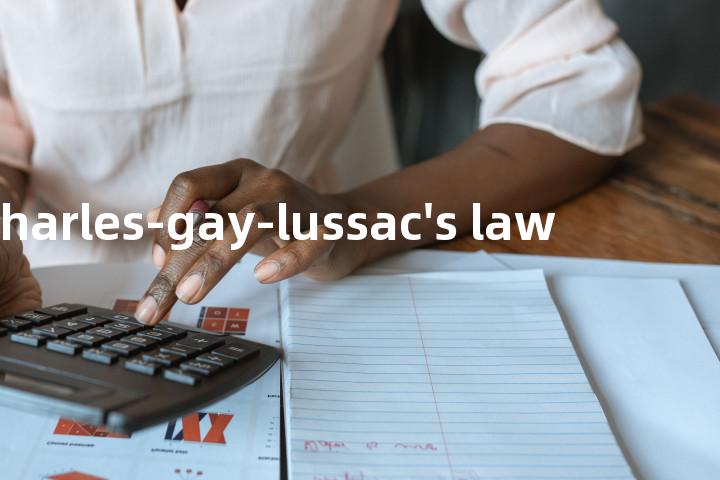 charles-gay-lussac's law单词图解，单词释义场景配图