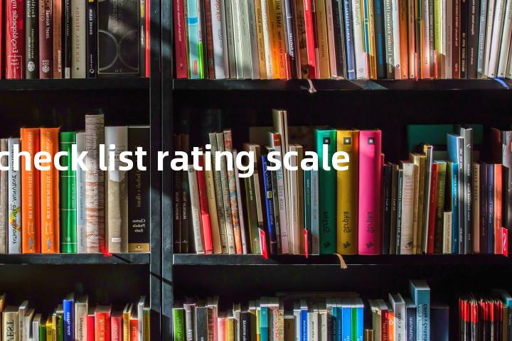 check list rating scale单词图解，单词释义场景配图