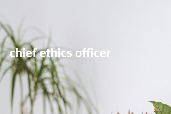 chief ethics officer单词图解，单词释义场景配图