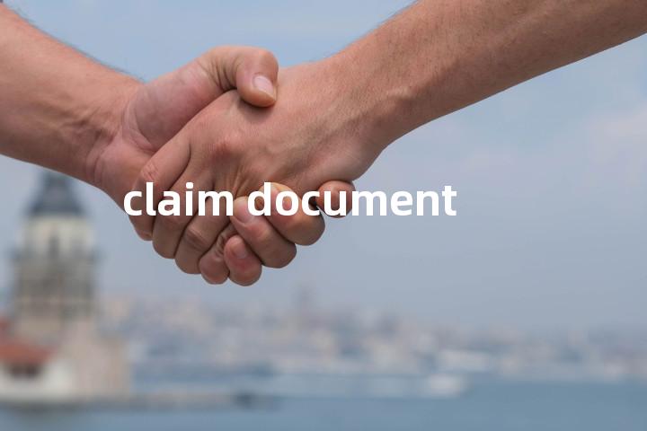 claim document单词图解，单词释义场景配图