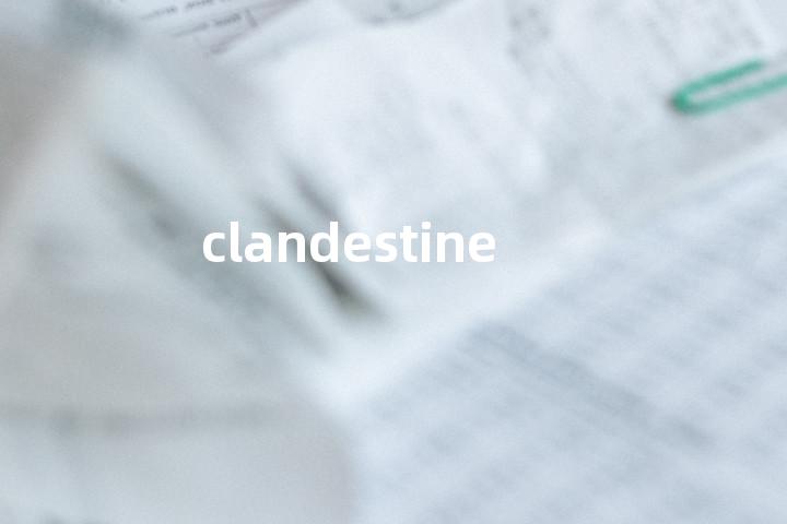 clandestinely
