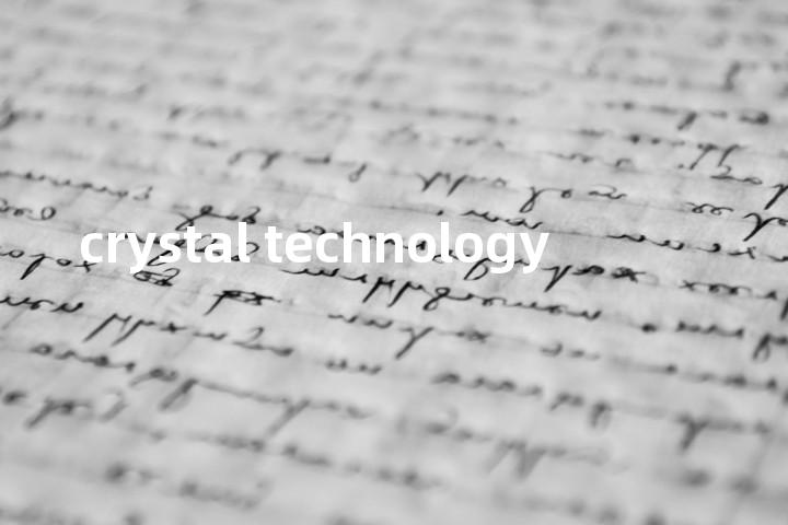 crystal technology单词图解，单词释义场景配图