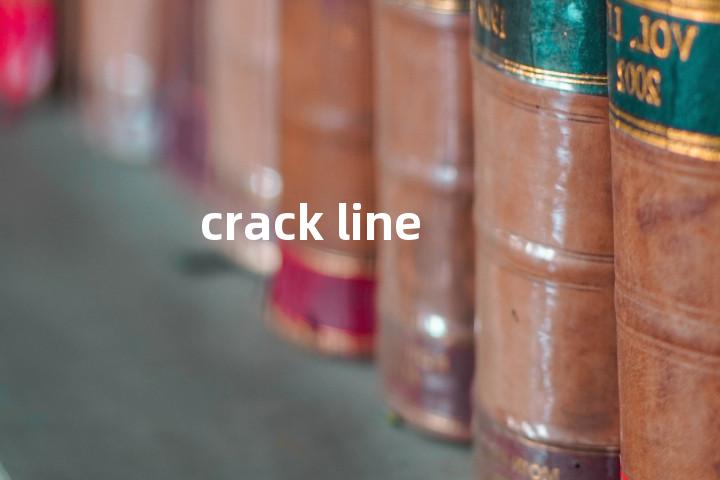 crack line单词图解，单词释义场景配图