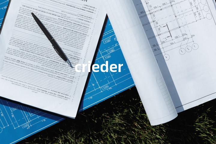 crieder单词图解，单词释义场景配图