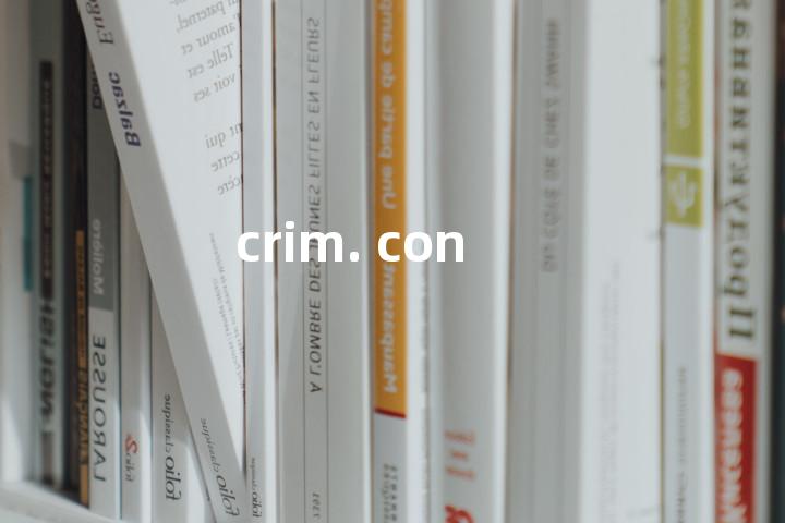 crim. con单词图解，单词释义场景配图
