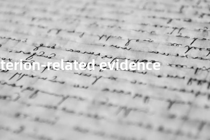 criterion-related evidence单词图解，单词释义场景配图