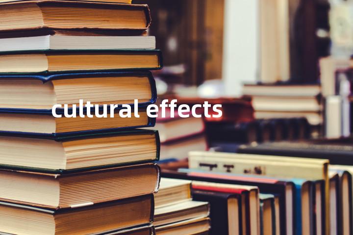 cultural effects单词图解，单词释义场景配图