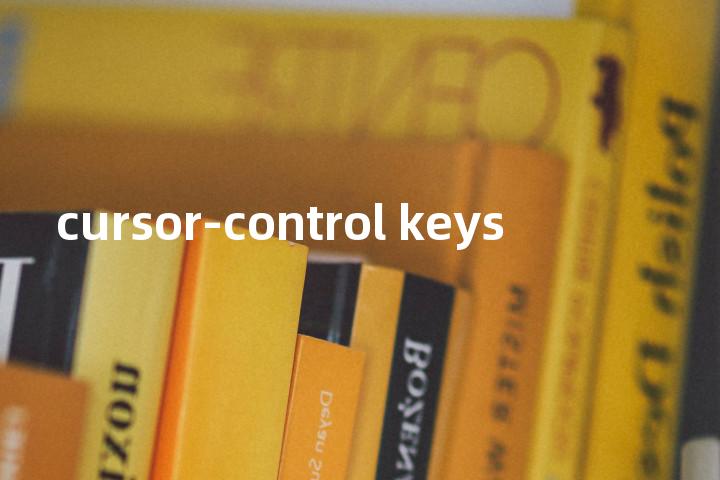 cursor-control keys单词图解，单词释义场景配图