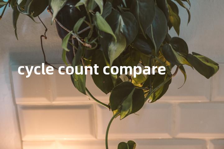 cycle count compare单词图解，单词释义场景配图