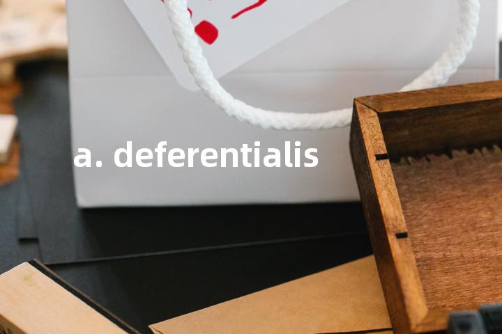 a. deferentialis单词图解，单词释义场景配图