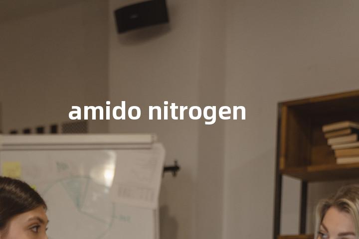 amido nitrogen单词图解，单词释义场景配图
