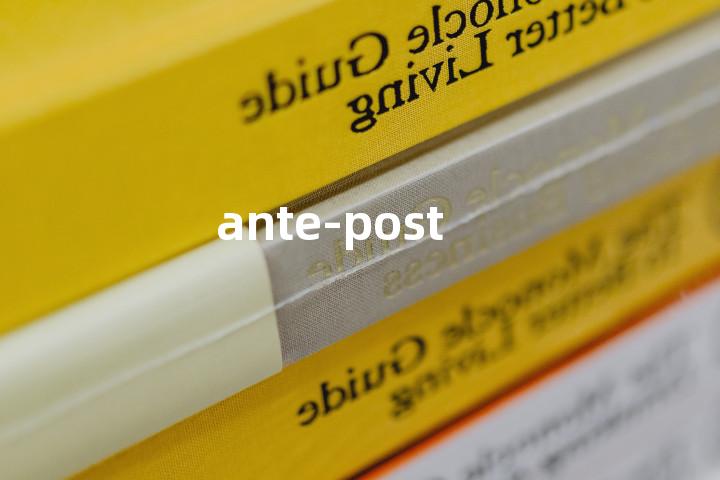 ante-post单词图解，单词释义场景配图