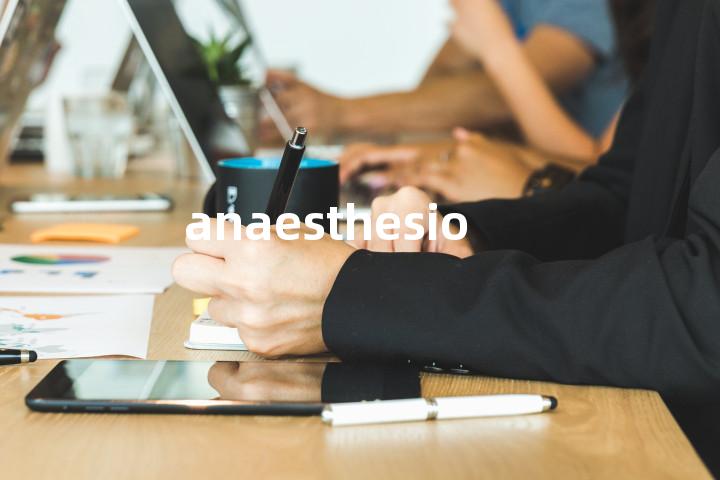 anaesthesiology