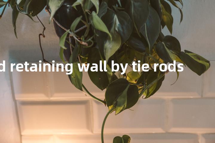 anchored retaining wall by tie rods单词图解，单词释义场景配图