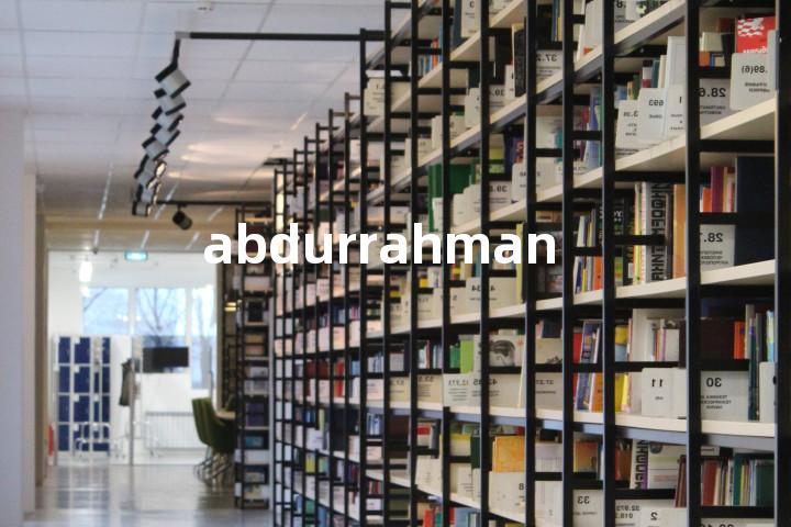 abdurrahman单词图解，单词释义场景配图