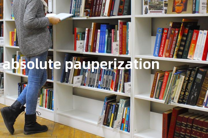 absolute pauperization单词图解，单词释义场景配图