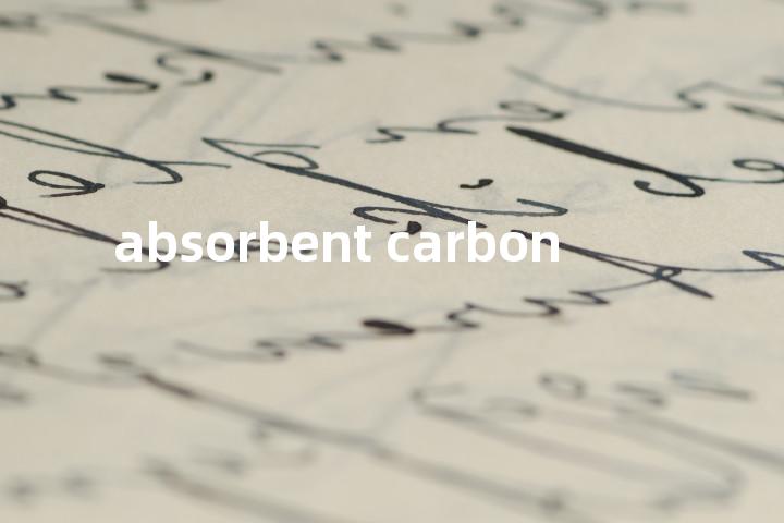 absorbent carbon单词图解，单词释义场景配图