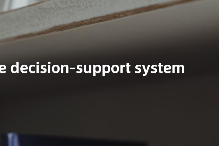 active decision-support system单词图解，单词释义场景配图