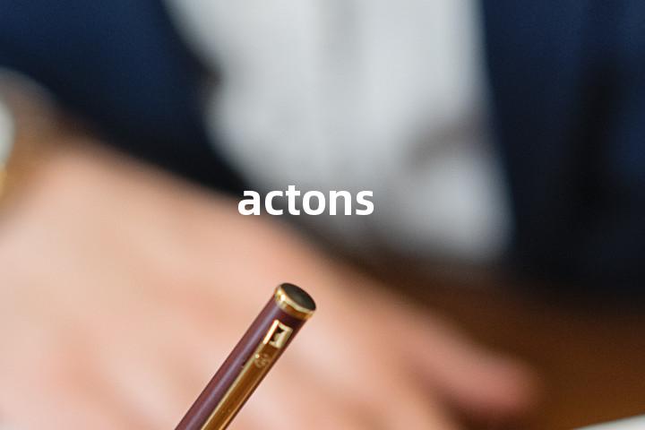 actons单词图解，单词释义场景配图