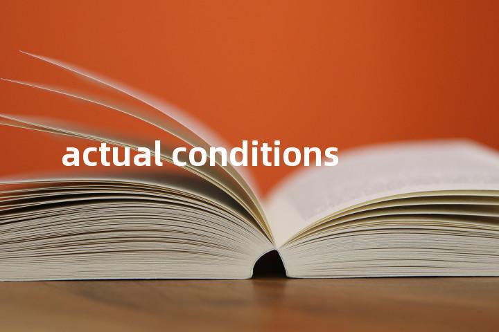 actual conditions单词图解，单词释义场景配图