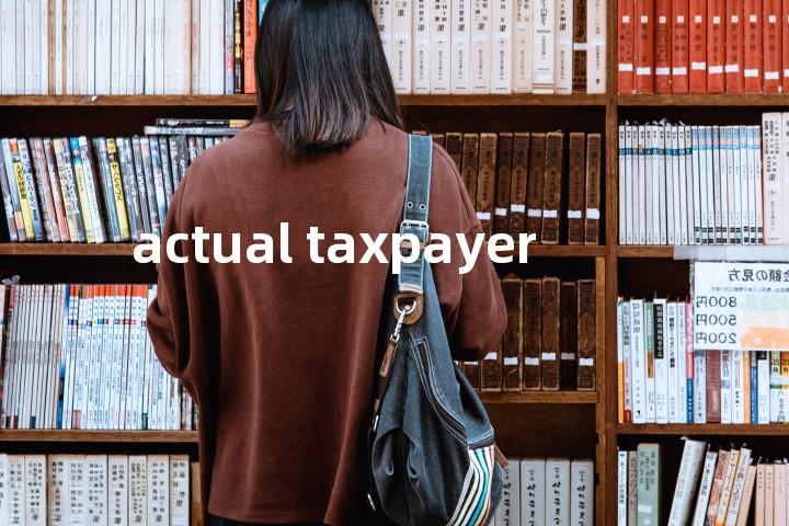 actual taxpayer单词图解，单词释义场景配图