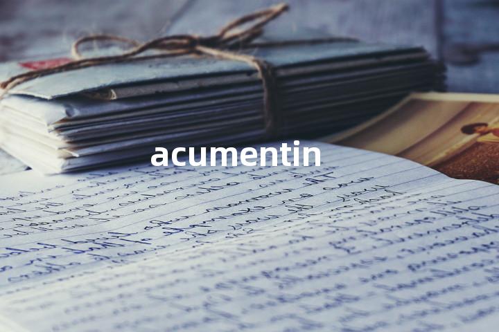 acumentin单词图解，单词释义场景配图