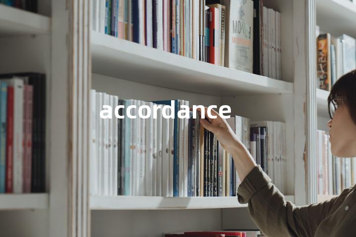 accordance