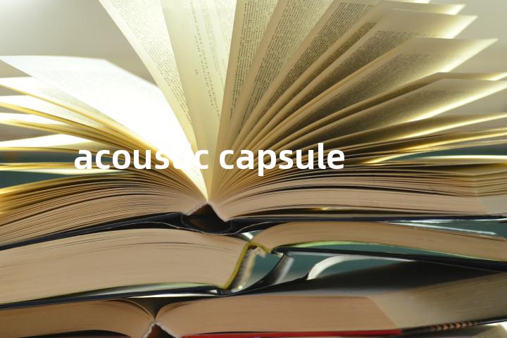 acoustic capsule单词图解，单词释义场景配图