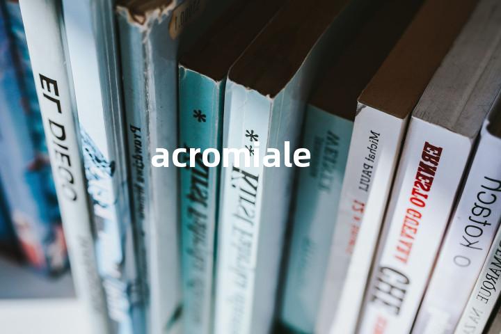acromiale单词图解，单词释义场景配图