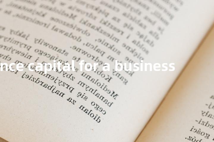 advance capital for a business单词图解，单词释义场景配图