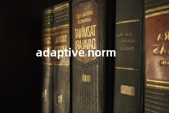 adaptive norm单词图解，单词释义场景配图
