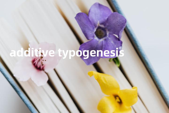 additive typogenesis单词图解，单词释义场景配图